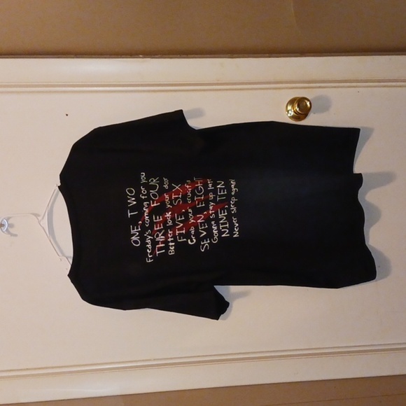 New Handcrafted Unisex Freddie Kruger Double Sided Tee - Size XXL - Picture 4 of 5